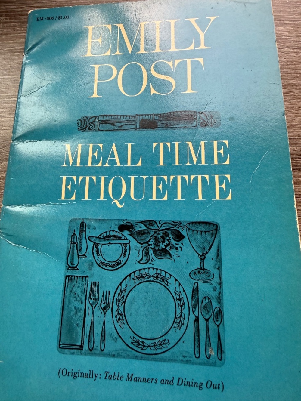 EMILY POST ETIQUITTE BOOK